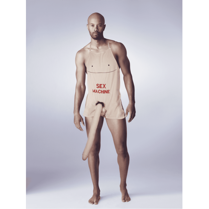Schürze mit Plüsch-Penis, Sex Machine,