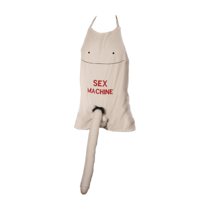 Schürze mit Plüsch-Penis, Sex Machine,