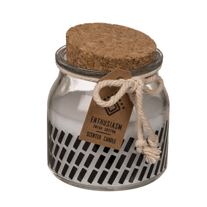 Duftkerze (Fresh cotton) im Glas,