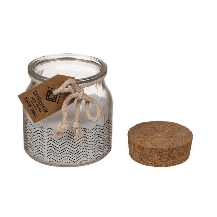 Duftkerze (Fresh cotton) im Glas,