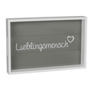 Weißes Holz-Tablett, Lieblingsmensch,
