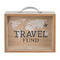 Holz-Spardose, Travel Fund, ca. 20,5 x 12 cm