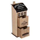 Holz-Haus, Vintage Home, mit 2 Schubladen,