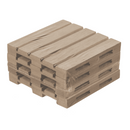 Naturfarbene Holz-Untersetzer, Palette,