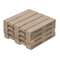 Naturfarbene Holz-Untersetzer, Palette,