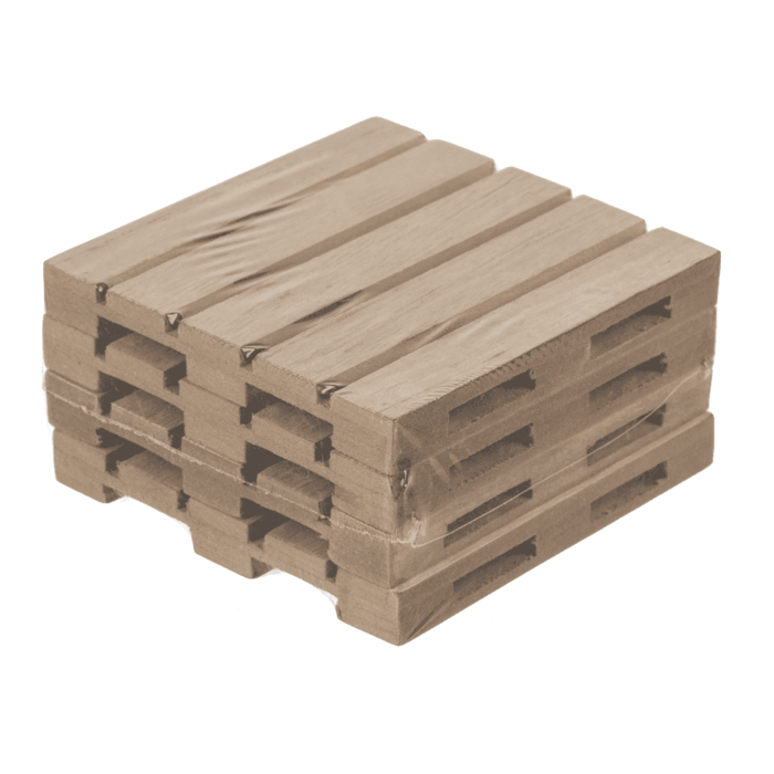 Naturfarbene Holz-Untersetzer, Palette,