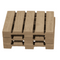 Naturfarbene Holz-Untersetzer, Palette,