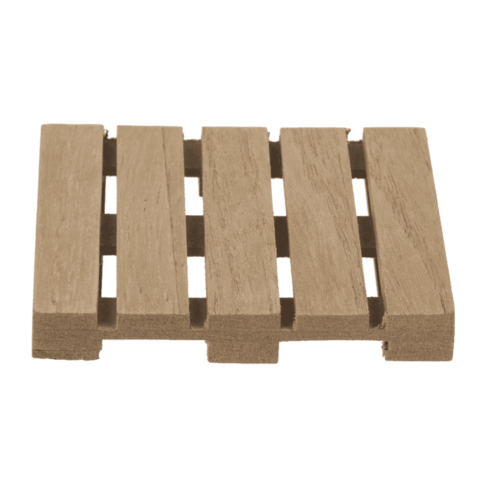 Naturfarbene Holz-Untersetzer, Palette,