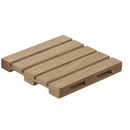 Naturfarbene Holz-Untersetzer, Palette,
