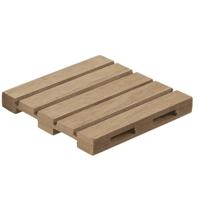 Naturfarbene Holz-Untersetzer, Palette,