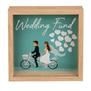 Holz-Spardose, Hochzeitskasse, im Rahmen