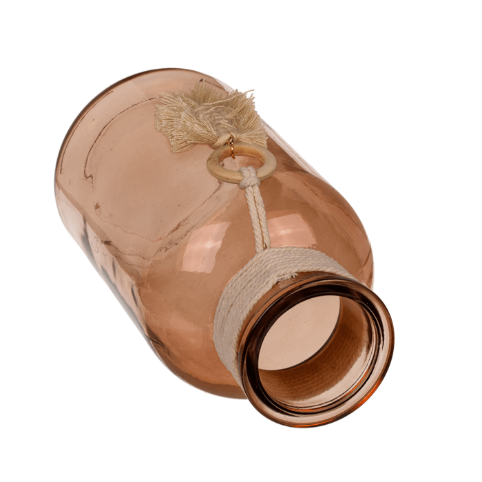 Glas-Vase, Boho Style,