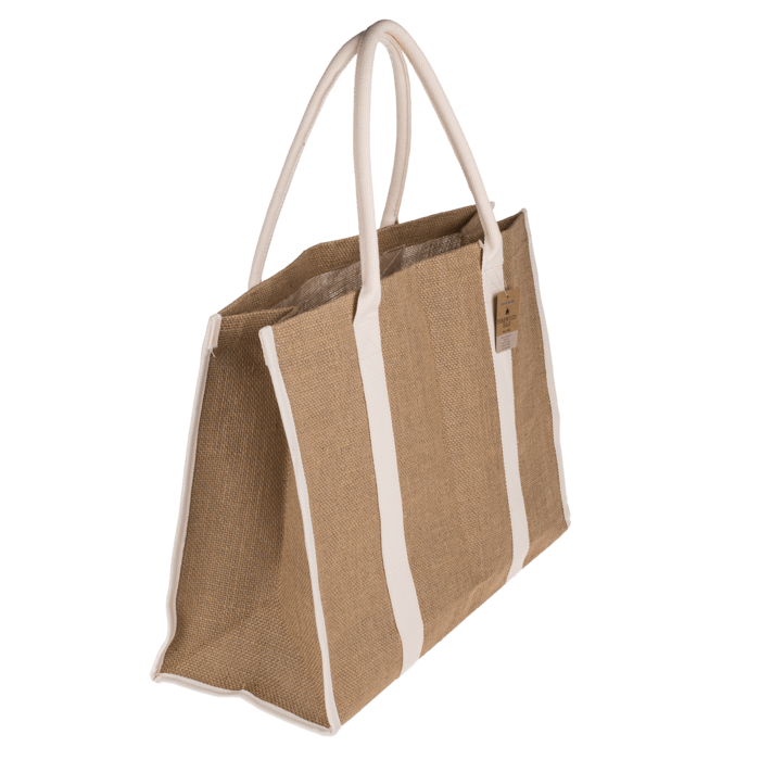 Naturfarbene Kaminholztasche,