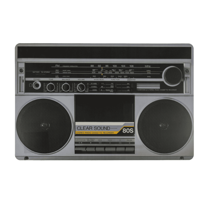 Tischset, Nostalgische Hifi-Geräte I,