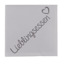 Weiße Papier-Servietten, Lieblingsessen,