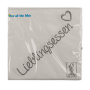 Weiße Papier-Servietten, Lieblingsessen,