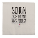 Weiß/Graue Papier-Servietten,