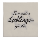 Weiß/Graue Papier-Servietten,