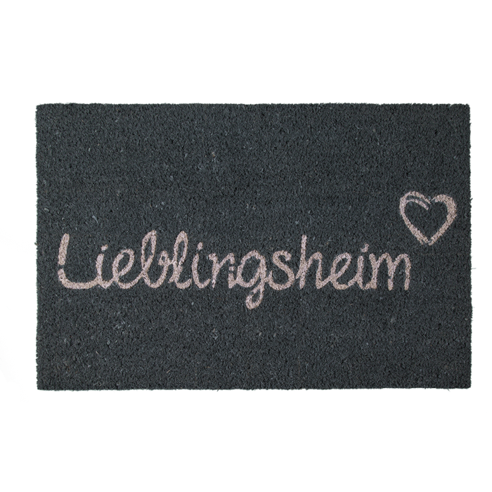 Fußmatte, Lieblingsheim, ca. 60 x 40 cm,