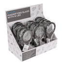 Lese-Lupe mit 6 LED, ca. 24 cm,
