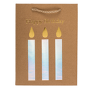 Kraftpapier-Geschenktüte, Happy Birthday,