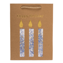 Kraftpapier-Geschenktüte, Happy Birthday,