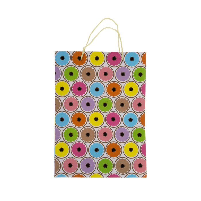 Papier-Geschenktüte I, ca. 25 x 8,5 x 34,5 cm,