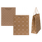 Kraftpapier-Geschenktüte, mit Blumenverzierung,