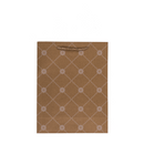 Kraftpapier-Geschenktüte, mit Blumenverzierung,