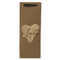 Weinflaschen-Kraftpapier Geschenktüte, Herzen,