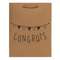 Kraftpapier-Geschenktüte, For you, Congrats,
