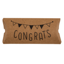 Kraftpapier-Kissenschachteln, For you, Congrats,