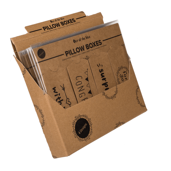 Kraftpapier-Kissenschachteln, For you, Congrats,