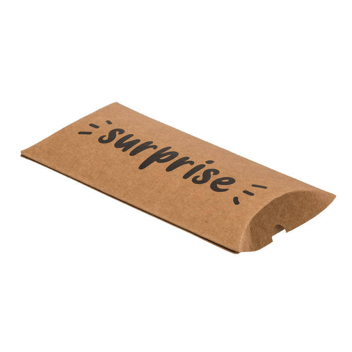 Kraftpapier-Kissenschachteln, For you, Congrats,