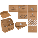 Kraftpapier Geschenkkarte 2 in 1,
