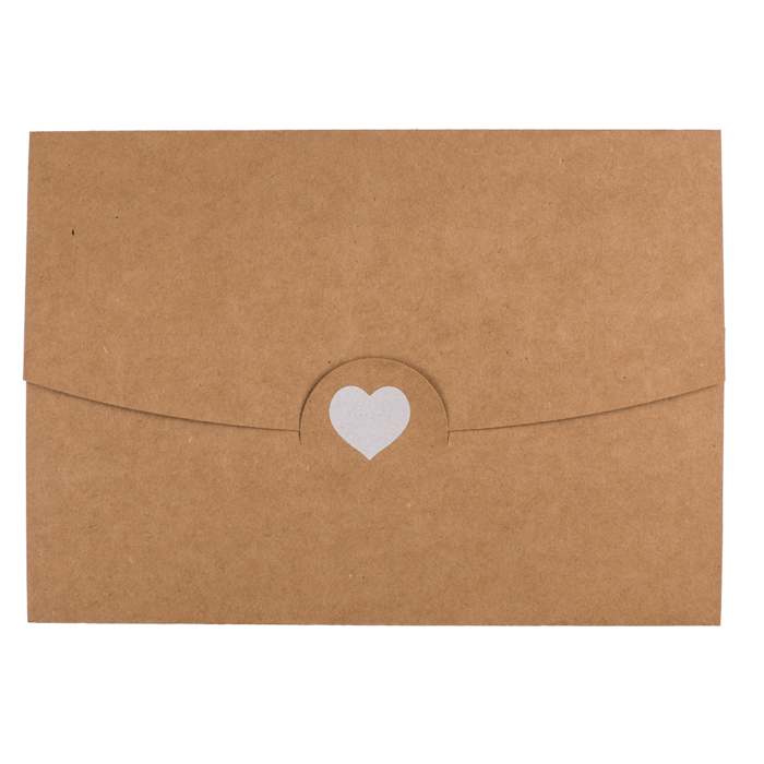 Kraftpapier Geschenkkarte 2 in 1,