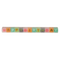 Pastellfarbiger Kerzenblock mit Schrift,