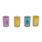 Farbige Kerze im Glas, Happy Birthday,