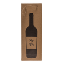Weinflaschen-Kraftpapier-Geschenktüte,