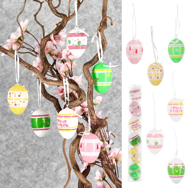 Ostereier, 6er Set, 6f. Sort.