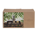 Schwarzes Holz-Tablett, ca. 22 x 14 cm,