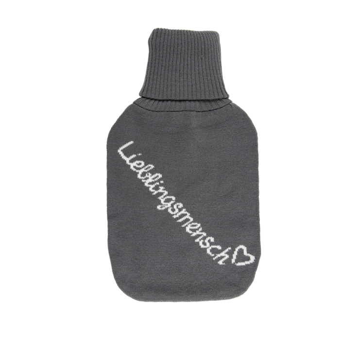 Cremefarbene Wärmflasche, Lieblingsmensch,