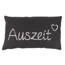 Graues Deko-Kissen, Auszeit,