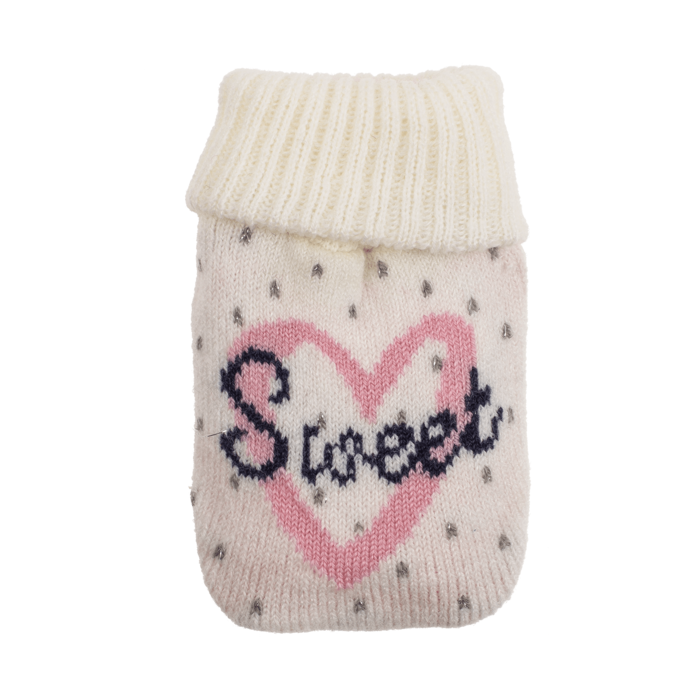 Handwärmer, Wärmflasche mit Stricküberzug,