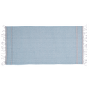 Weiß/blaues Fouta-Hamamtuch (für Sauna & Strand)