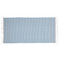 Weiß/blaues Fouta-Hamamtuch (für Sauna & Strand)