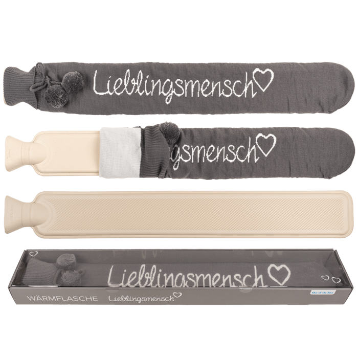 Schlauch-Wärmflasche, Lieblingsmensch,