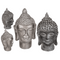 Deko-Figur, Buddha-Kopf, ca. 9 x 16 cm,