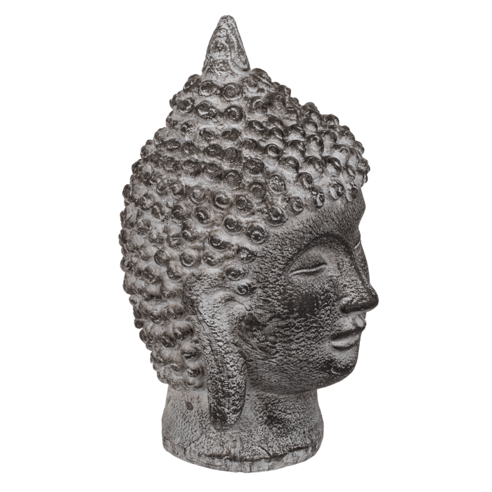 Deko-Figur, Buddha-Kopf, ca. 9 x 16 cm,
