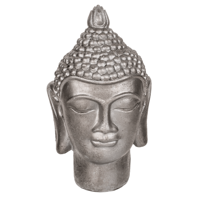 Deko-Figur, Buddha-Kopf, ca. 9 x 16 cm,